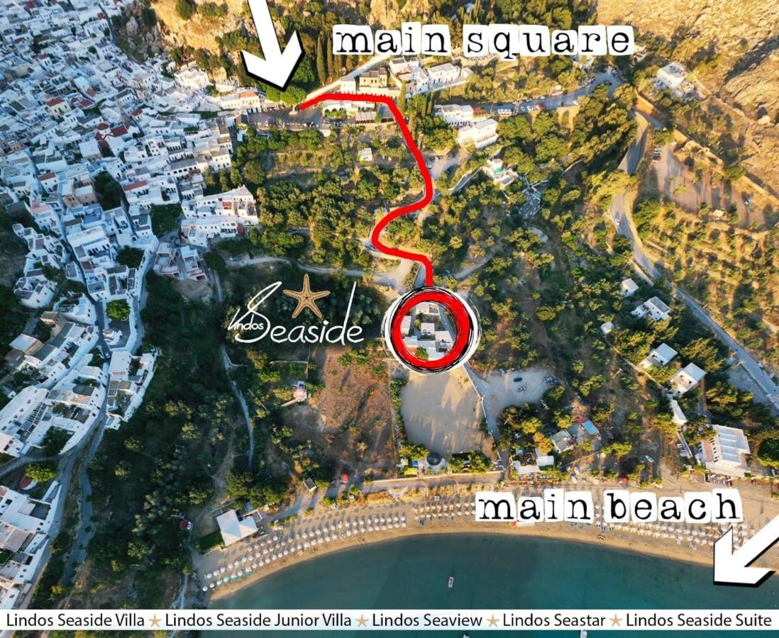 Lindos Seaside Villa ภายนอก รูปภาพ